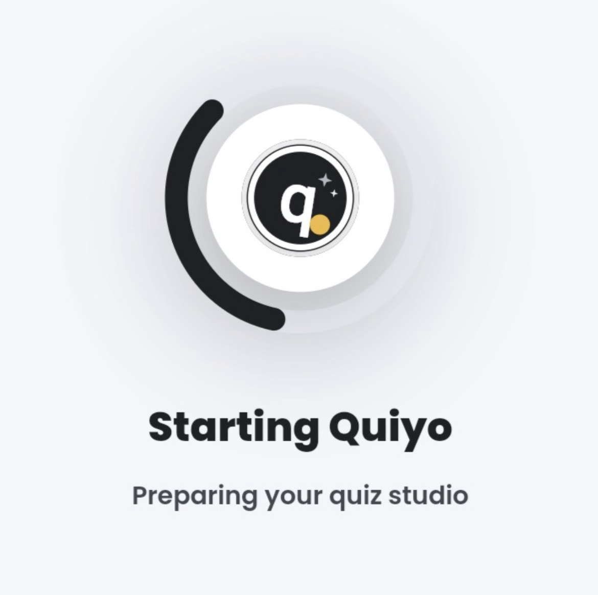 Quiyo startup screen