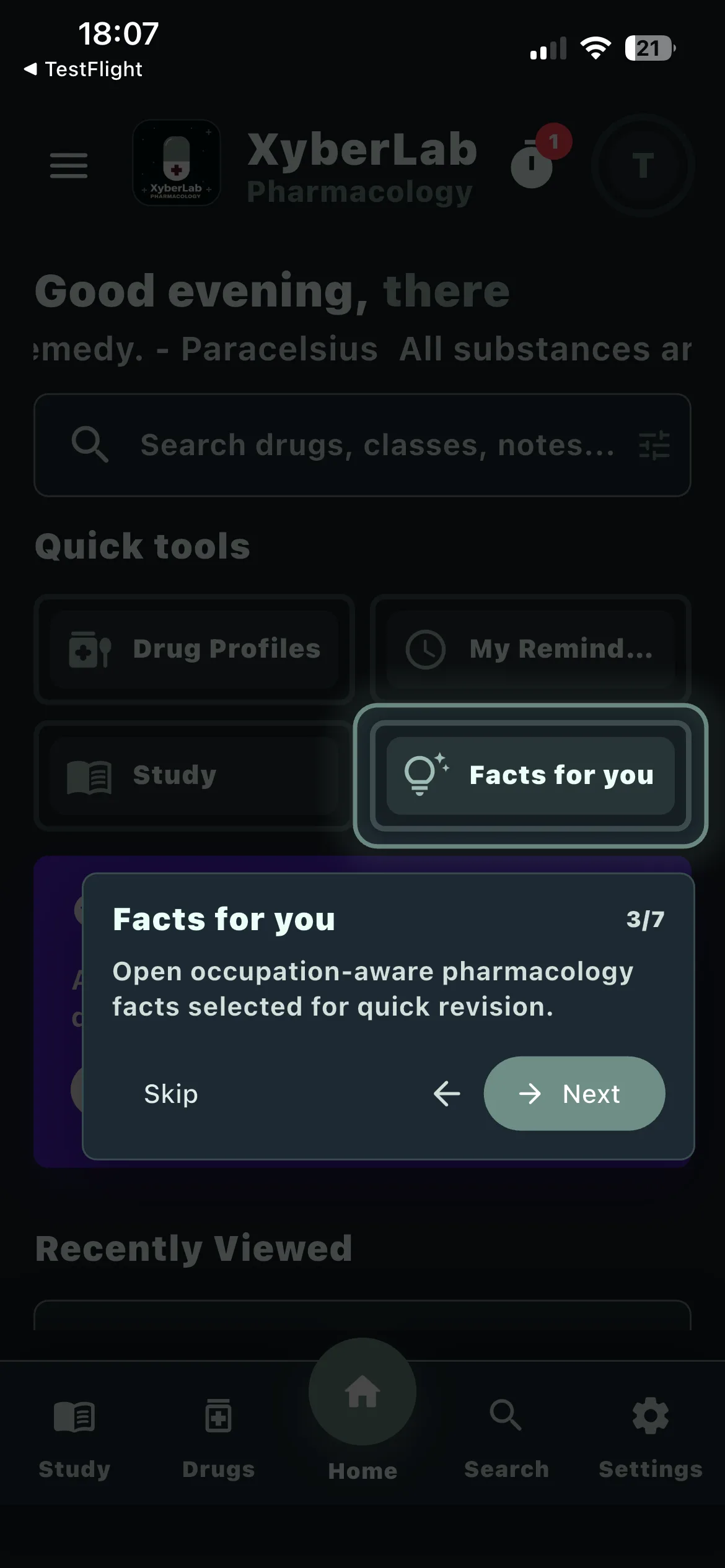Xyberlab Pharmacalogy screenshot