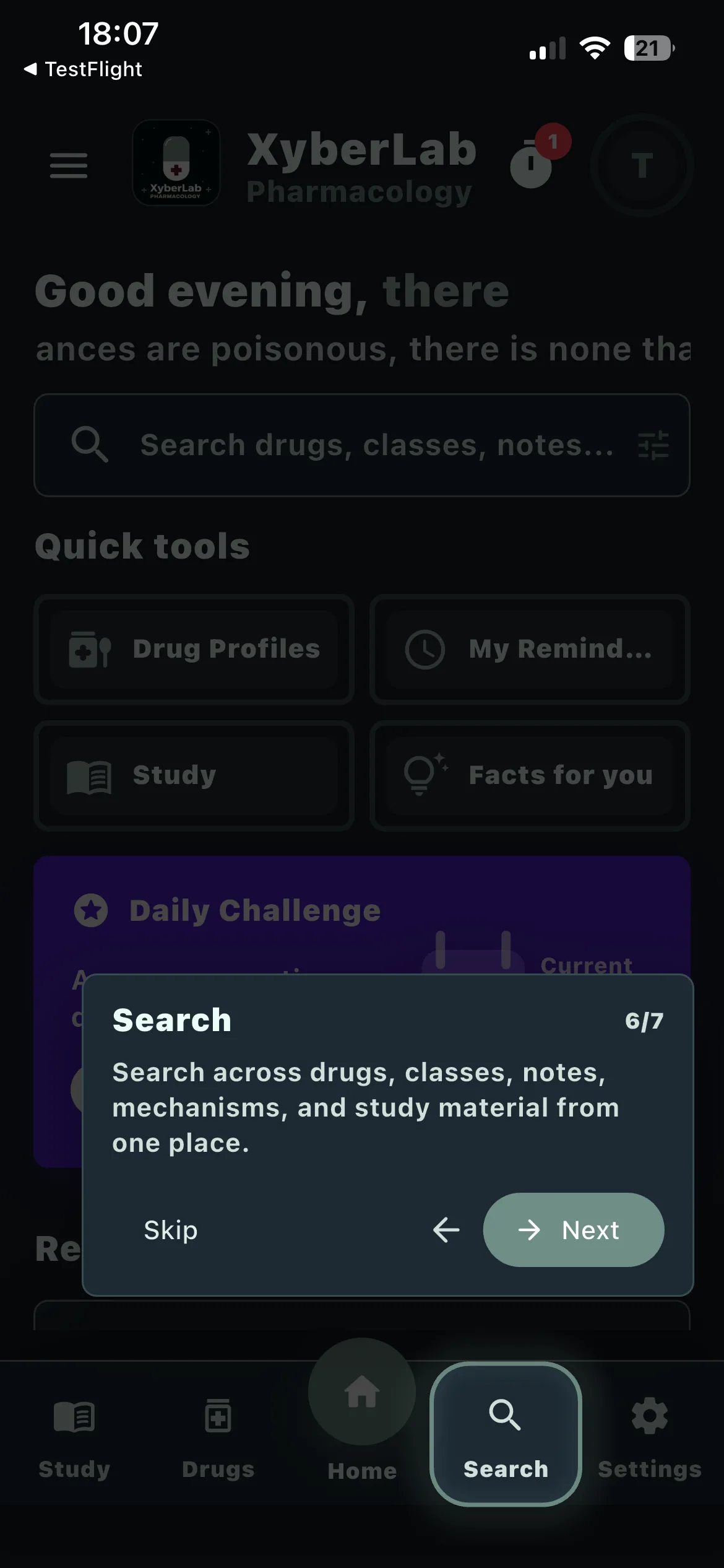 Xyberlab Pharmacalogy screenshot